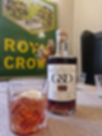 Dubonnet and gin cocktail made with G&D Spirits