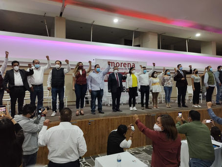 REUNIÓN INFORMATIVA CON LOS CANDIDATOS DE MORENA RATIFICAN SU COMPROMISO CON EL PROYECTO DE NACIÓN
