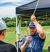 Steven showing how wedges are designed to student