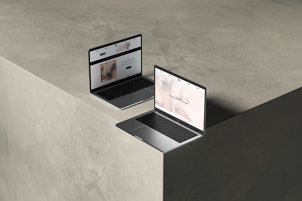 Reise Studios Web Design Laptop with mock ups