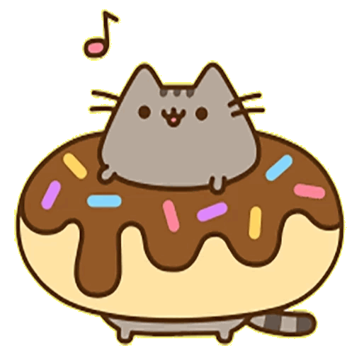 pusheen-donuts.gif