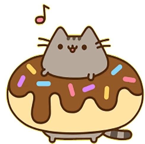 pusheen-donuts.gif