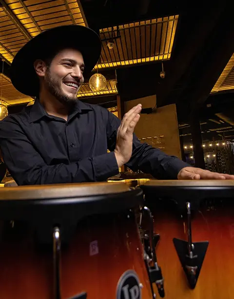 Live percussion show