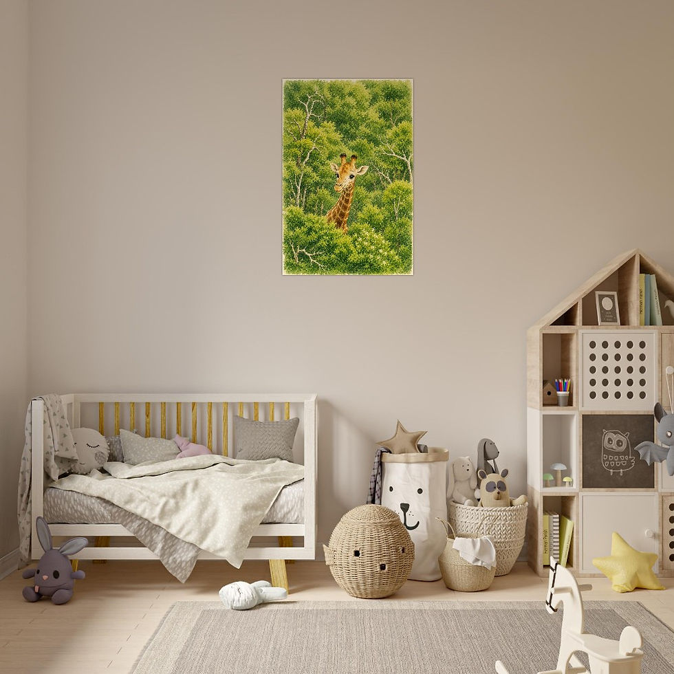 Miniaturbild: Giraffe - Fine Art Poster