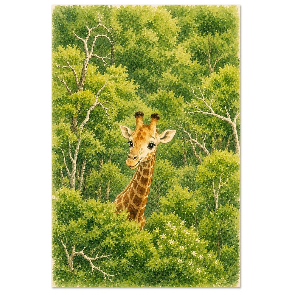 Miniaturbild: Giraffe - Fine Art Poster