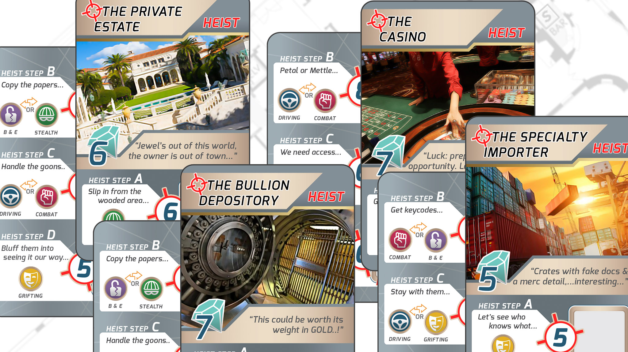 Over 400 Heist combinations