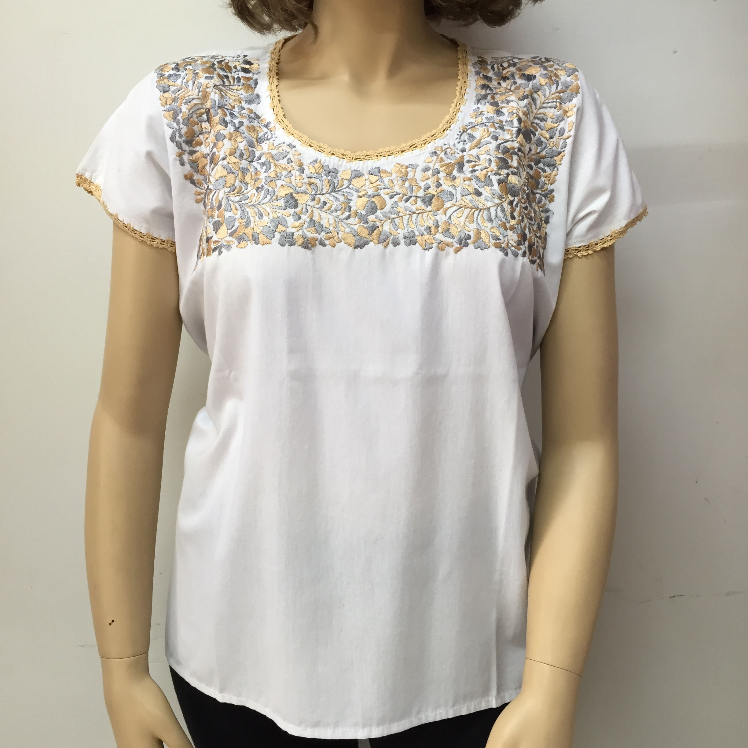 Blusa cuadrada 2 tonos