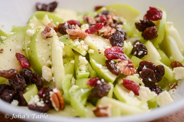 Fancy dinner, accidental celery salad