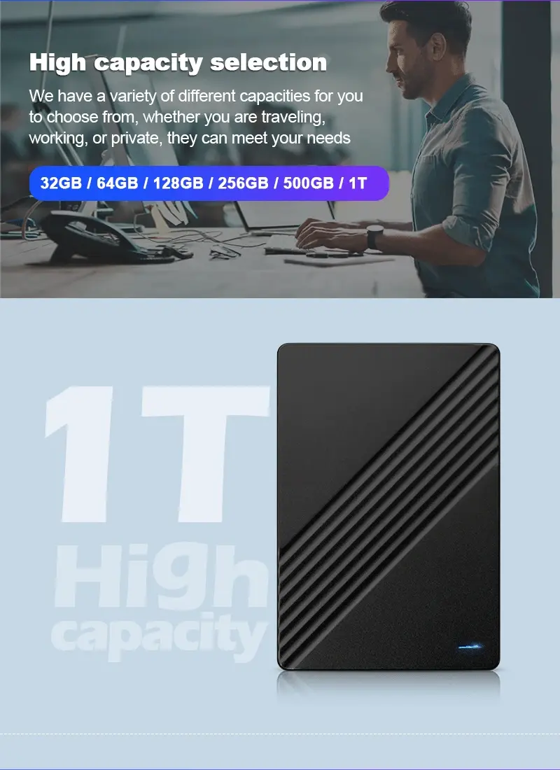 Miniatura: Portable External Hard Drive USB 3.0 - 250GB/320GB/500GB/640GB/1TB