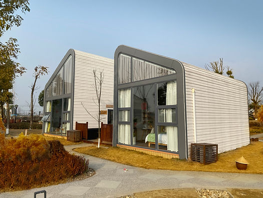 DEEPBLUE Light Steel Frame Prefabricated Holiday Cabin Torino