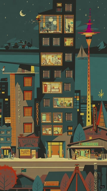 Thumbnail: La Ciudad Moderna • Animated Digital Canvas