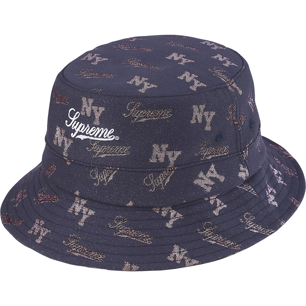 Supreme Monogram Crusher Bucket hat (Black) | Hype Galleria