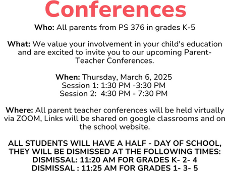 Parent Teacher Conferences