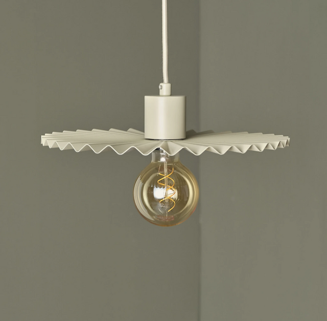 Hängeleuchte Decor Plissee, beige