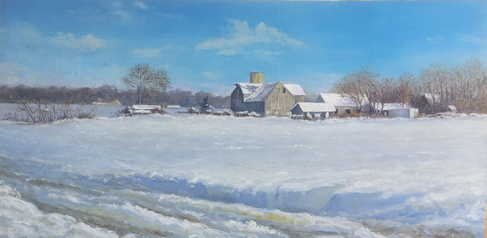 Oil on panel Snow Drifts, www.philipcarroll.com, Fine Art, Artists of Instagram, Fine Art, museums, Soma gallery, Les Poissons gallery MD., oil on Panel,