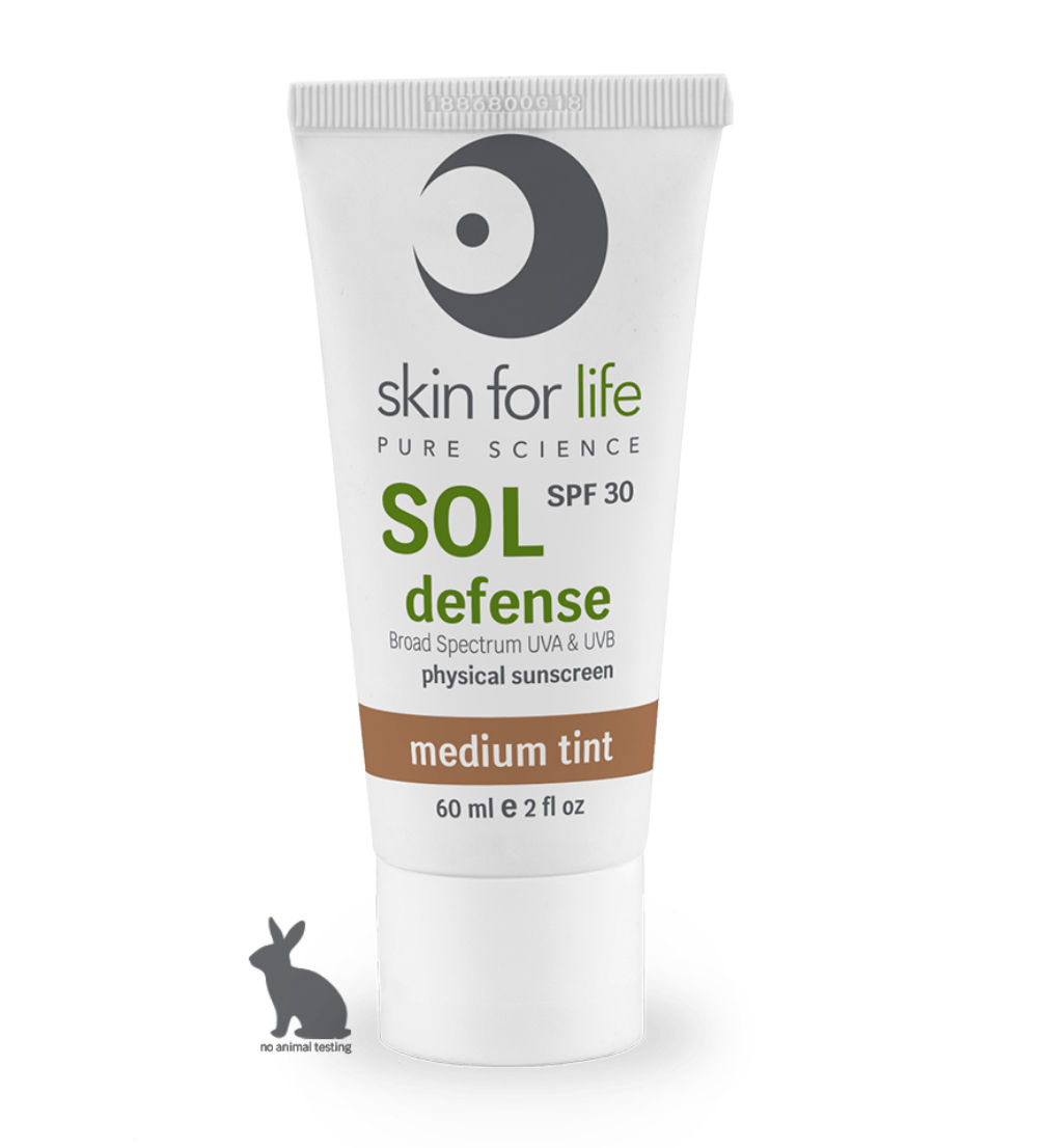 SOL Defense Medium Tint Physical Sunscreen SPF 30 Broad Spectrum UVA & UVB Prote