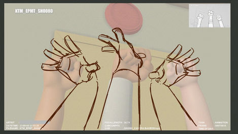 KTM: Opening Tiles Yeah! pose