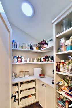 Pantry with solar tube