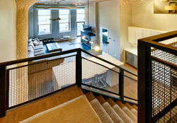 Loft condo from staircase