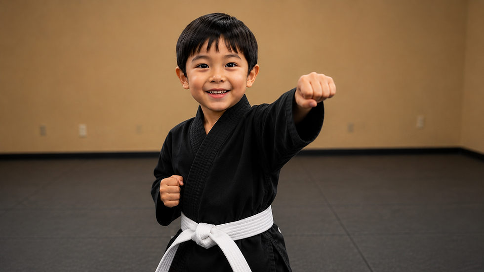Tiny Tigers martial arts class for young children at Chozen Martial Arts Academy in Rancho Cucamonga.