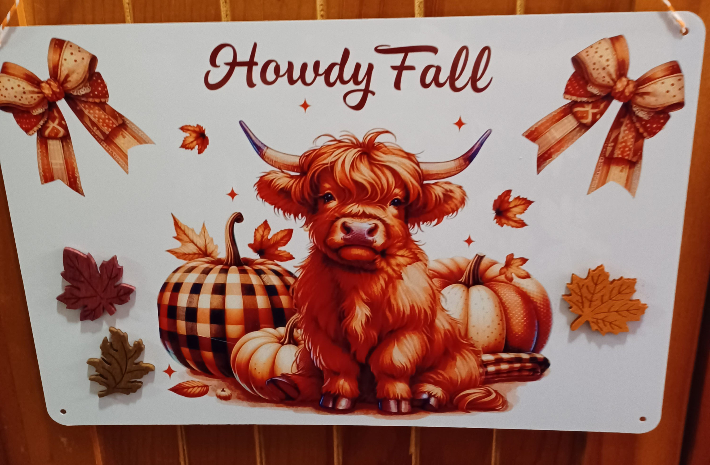 Fall sign-Highland Cow
