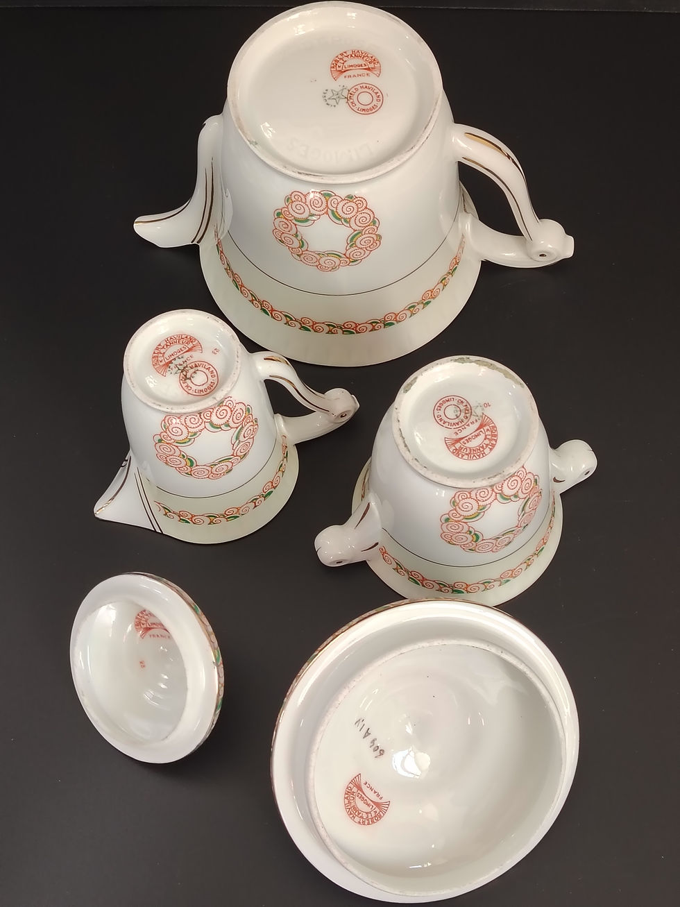 Thumbnail: HAVILAND Ch. Field le Tanneur service à café porcelaine Limoges.