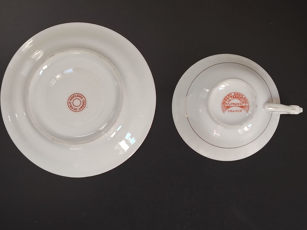 Thumbnail: HAVILAND Ch. Field le Tanneur service à café porcelaine Limoges.