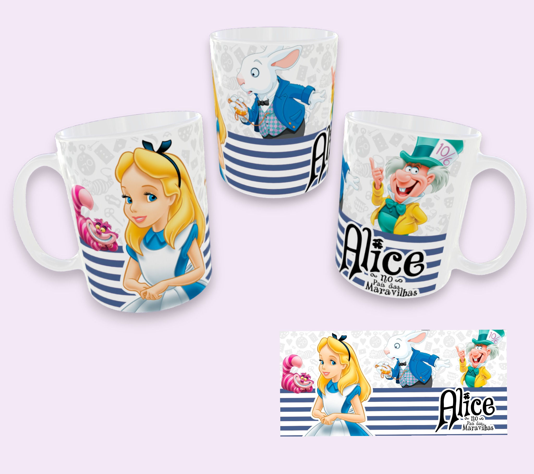 CANECA "ALICE NO PAIS DAS MARAVILHAS"