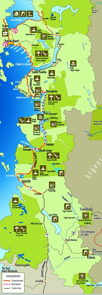 Mapa Región de Los Lagos