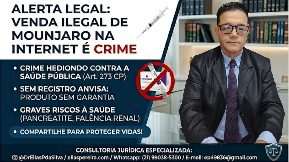 O Perigo Oculto: Por Que a Venda Ilegal de Mounjaro na Internet é Crime Hediondo?