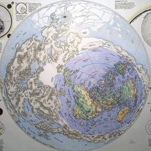 ANCIENNE CARTE DU MONDE DE LA TERRE