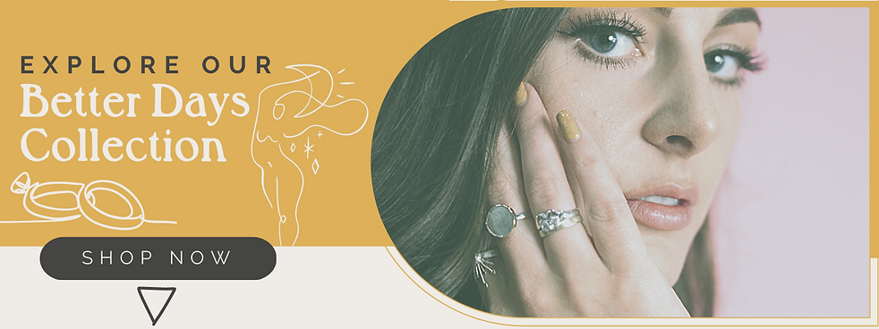 Better days handmade ring collection online shop banner