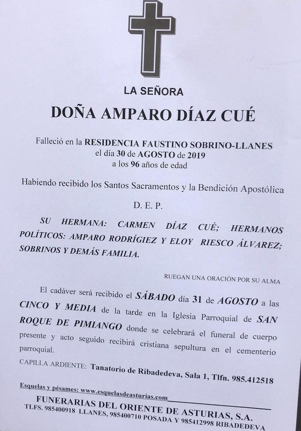 Descanse en Paz, Amparo