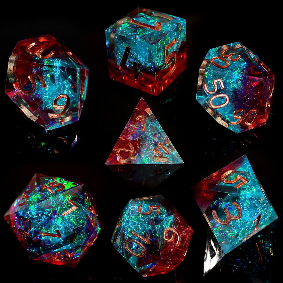 Thumbnail: New Upscale Resin Transparent Dnd Dice