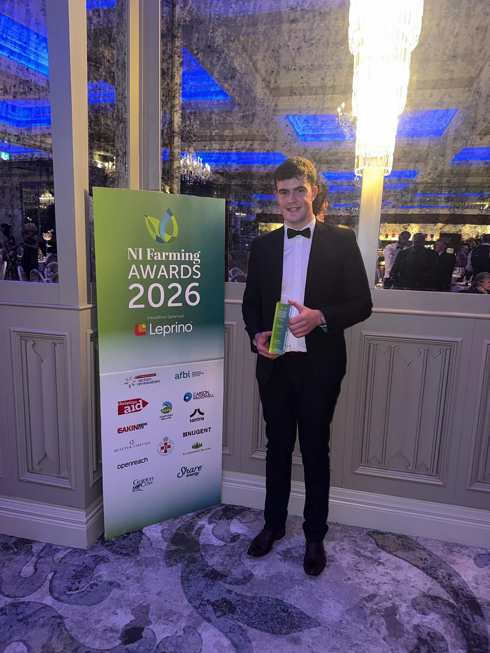 Allister Crawford and Ashton Wallace receive prestigious Young Farmer awards