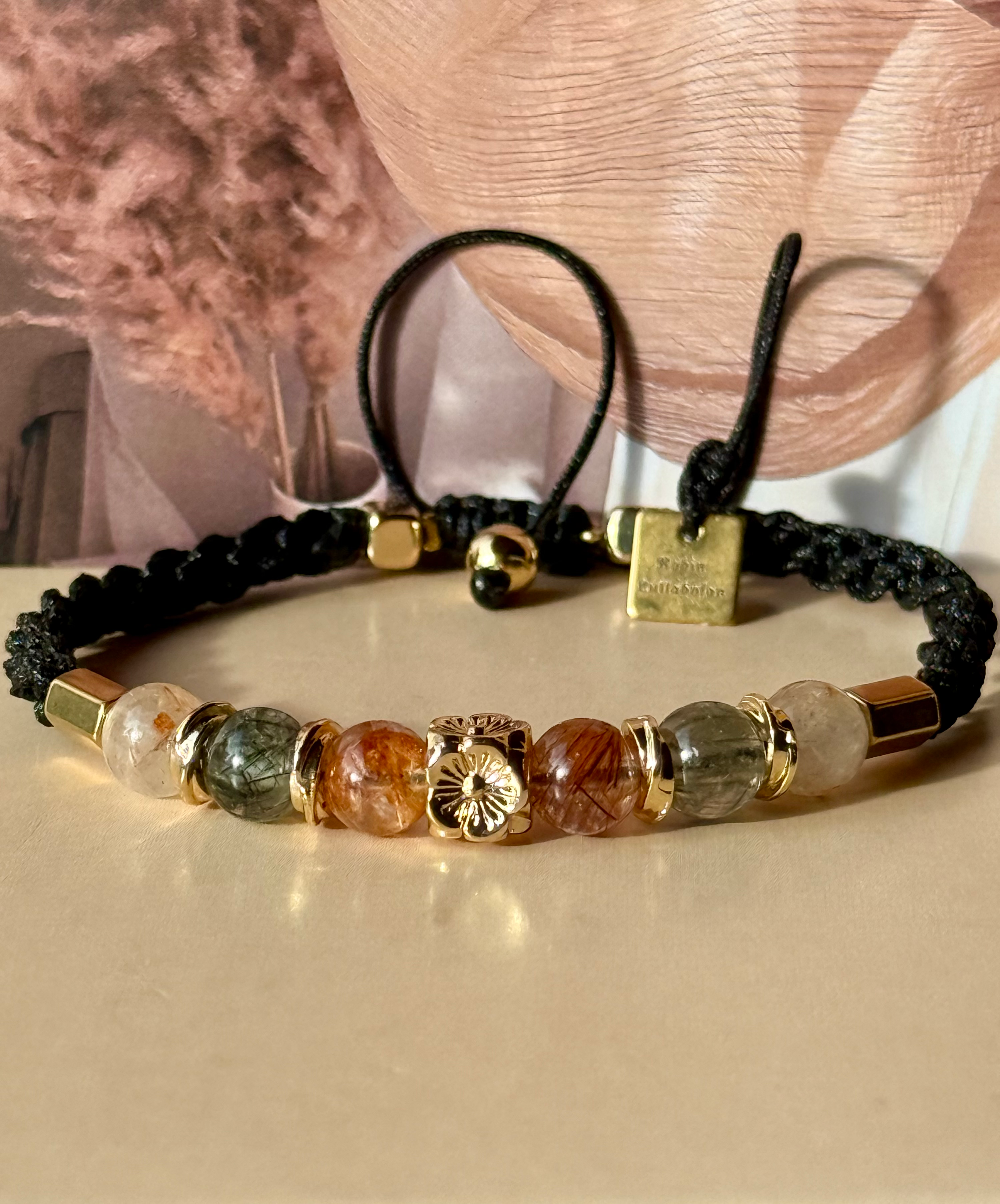 Bracelet en quartz rutilé