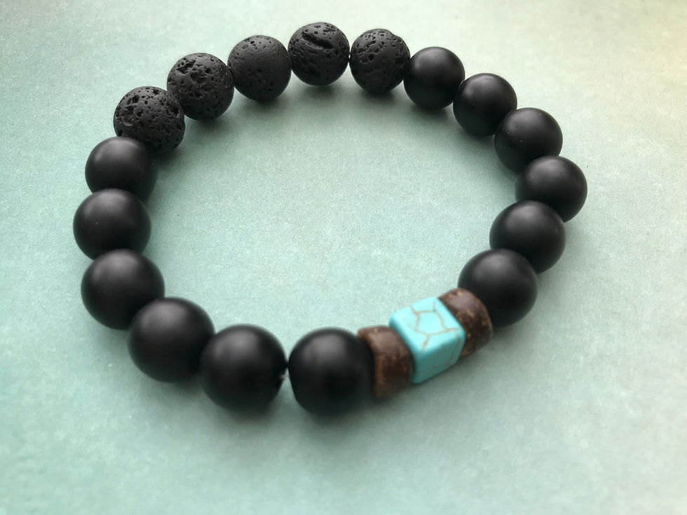 Black Onyx with Turquoise