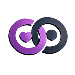 Quirks Logo: Infinity rings also representing yin and yang.