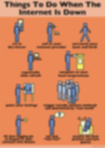 Things to do when the internet is down