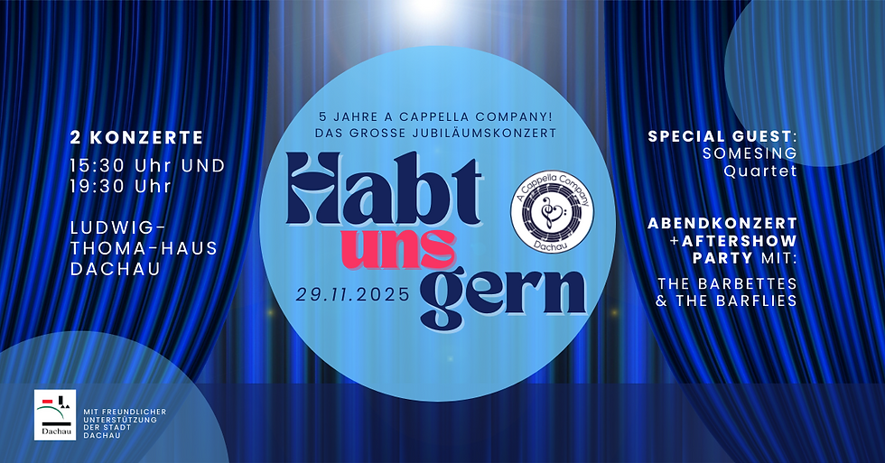 Großes Jahreskonzert mit Special Guests & Aftershow-Party