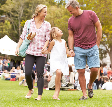 Family at Outdoor Event