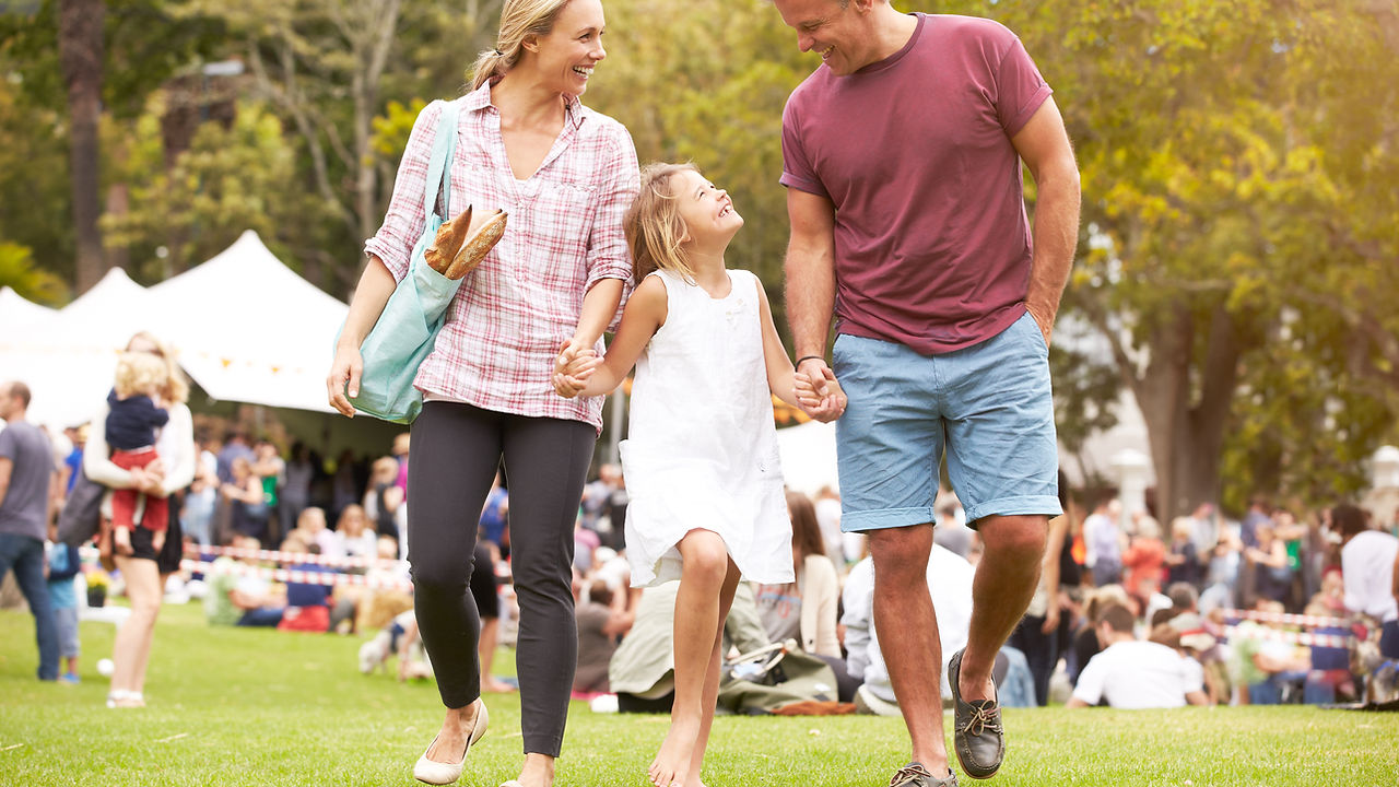 Family at Outdoor Event