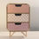 Miniatura: Cajonera de madera con patas de metal