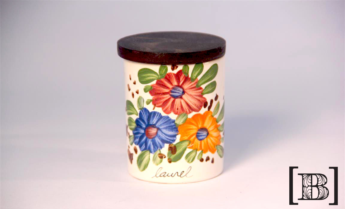 Frasquito con flores "laurel"