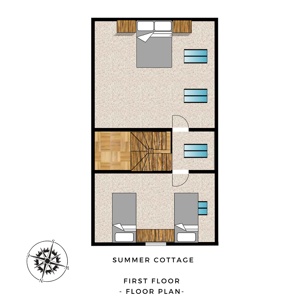 First-floor floor plan - Summer Cottage, Stainsborough Hall