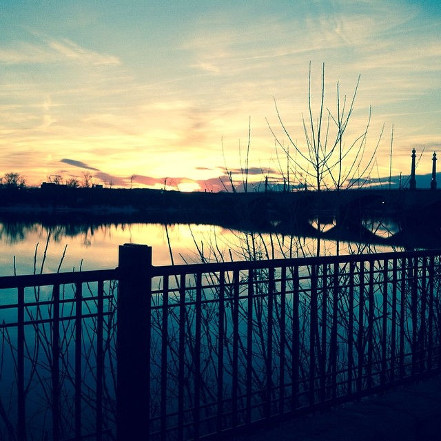 I was #skating and saw this #amazing #sunset