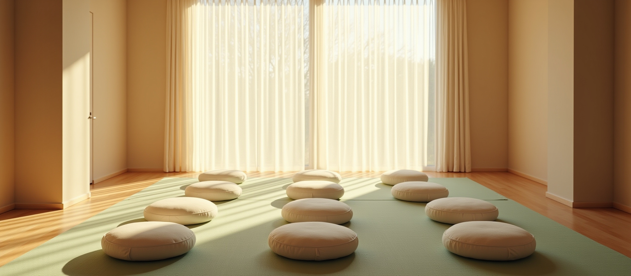 Sala de yoga y bienestar.