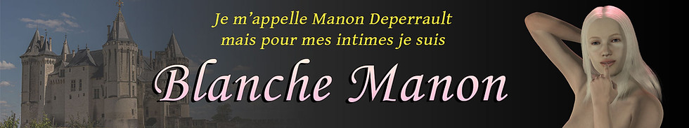 Portrait de Blanche Manon, avec au loin le château qui abritera ses aventures du tome aventures du tome 2