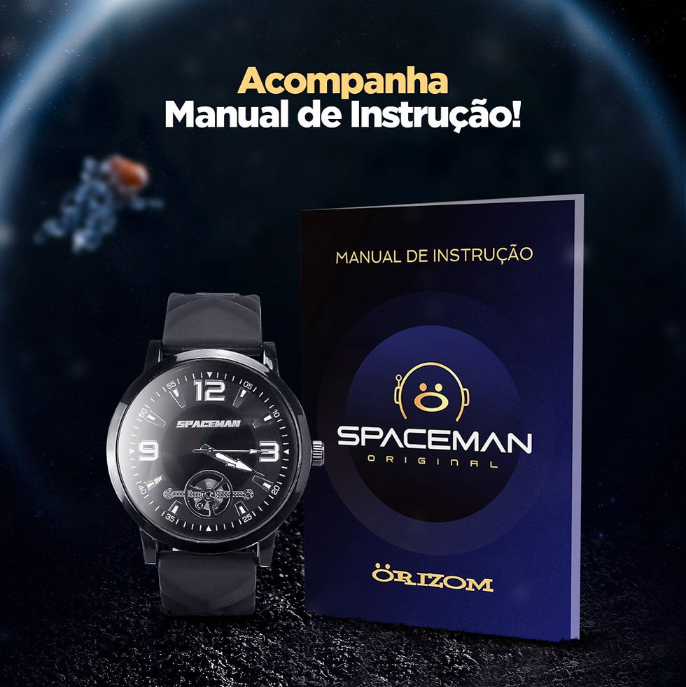 Miniatura: Relógio Spaceman (brinde: copo)