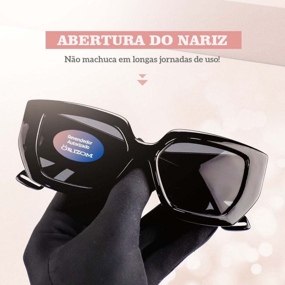 Miniatura: Óculos feminino "vintage" grande